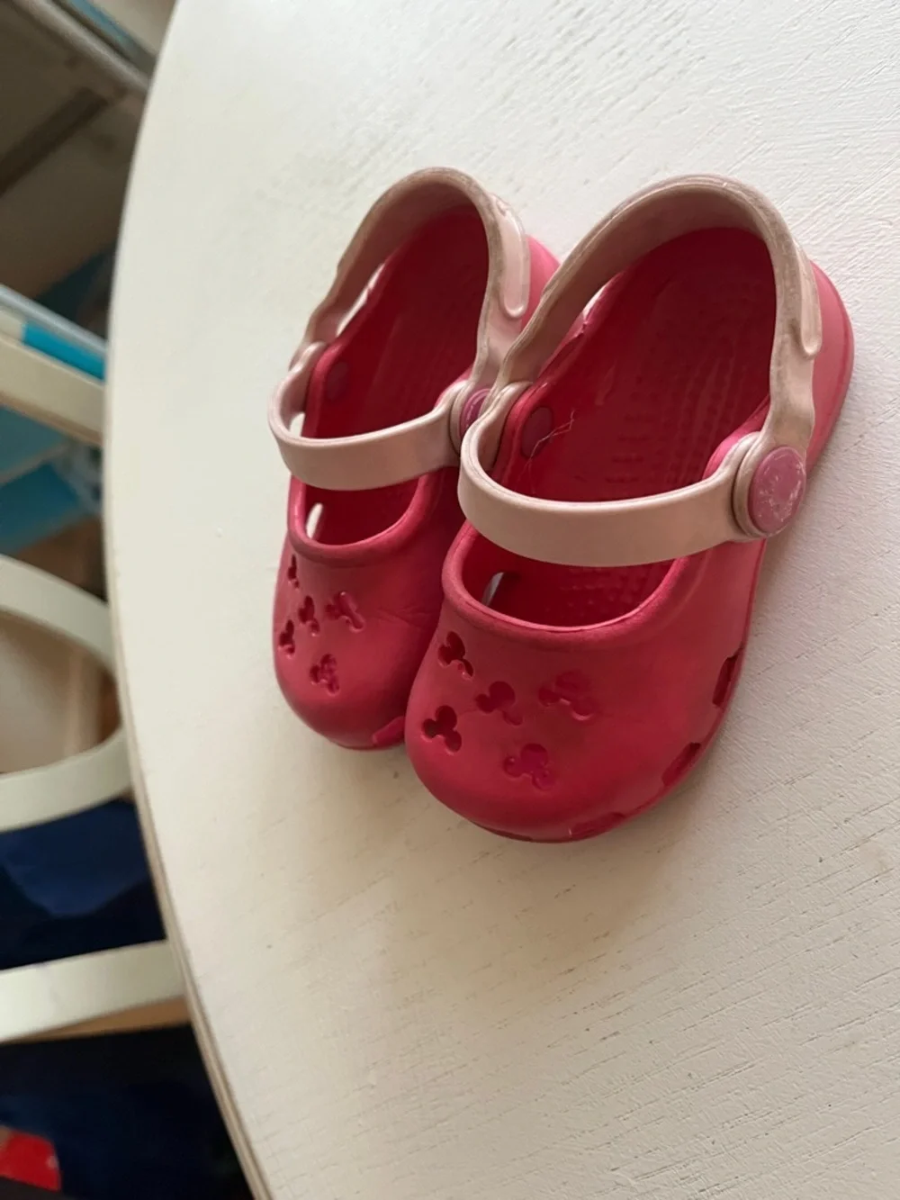 Crocs Mary Jane Style Clog with Pink Strap Disney